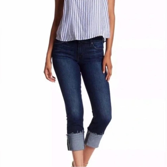 Joe's Jeans Denim - Dark Wash Cropped, Cuffed Bottom Joe’s Jean Size 26 (US 2)